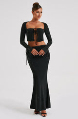 Tana Maxi Skirt - Black Skirt Babyboo Fashion Premium Exclusive Design