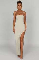 Teyana Maxi Dress - Cream Dress XS Babyboo Fashion Premium Exclusive Design