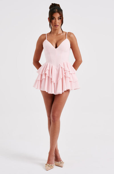 Veena Playsuit - Blush Dress Babyboo Fashion Premium Exclusive Design