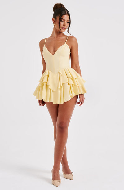 Veena Playsuit - Lemon Playsuit Babyboo Fashion Premium Exclusive Design