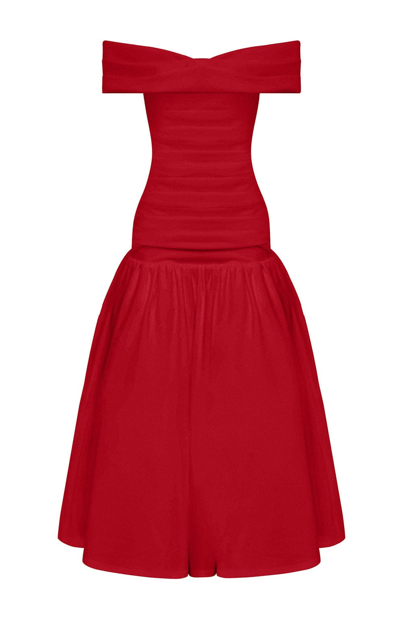 Wilhelmina Midaxi Dress - Red Dress Babyboo Fashion Premium Exclusive Design