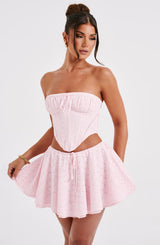 Winnie Mini Skirt - Blush Skirt Babyboo Fashion Premium Exclusive Design