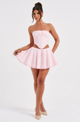 Winnie Mini Skirt - Blush Skirt Babyboo Fashion Premium Exclusive Design