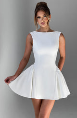 Yalina Mini Dress - Ivory Dress Babyboo Fashion Premium Exclusive Design