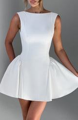 Yalina Mini Dress - Ivory Dress Babyboo Fashion Premium Exclusive Design