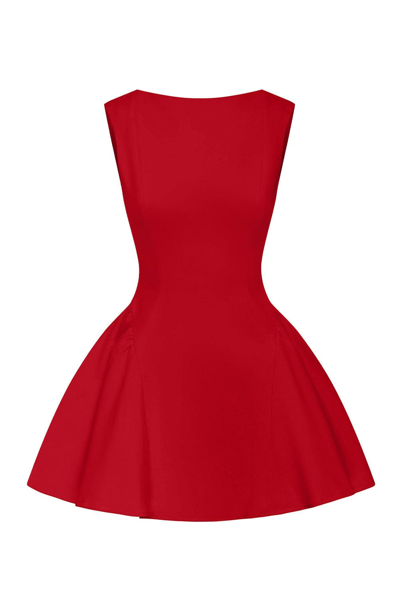 Yalina Mini Dress - Red Dress Babyboo Fashion Premium Exclusive Design