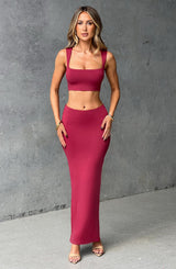 Yazmin Maxi Skirt - Cherry Skirt Babyboo Fashion Premium Exclusive Design