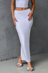 Yazmin Maxi Skirt - White Skirt XS Babyboo Fashion Premium Exclusive Design