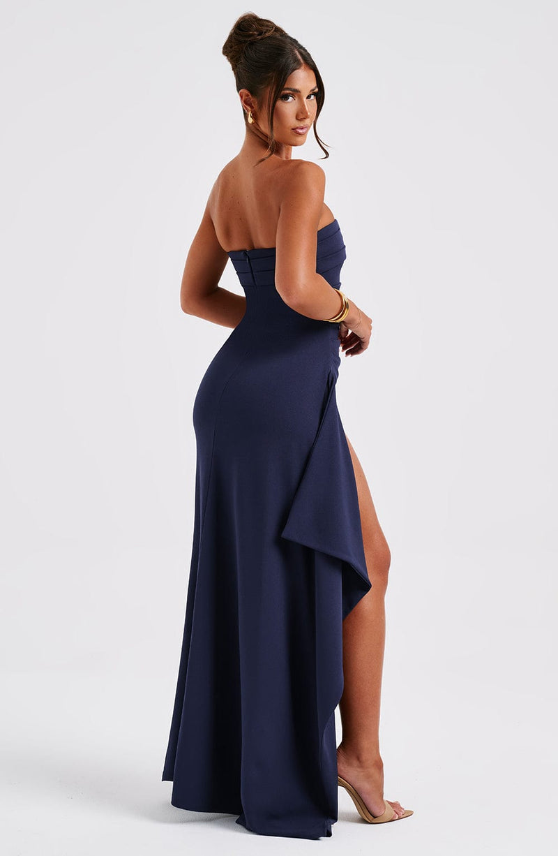 Zafira Maxi Dress - Navy – BABYBOO