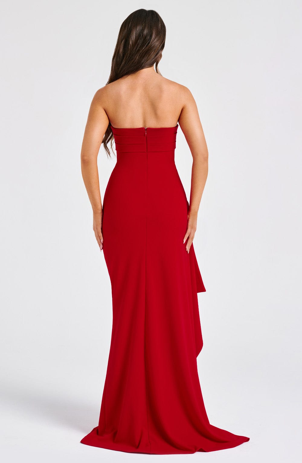 Zafira Maxi Dress - Red – BABYBOO