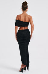 Zina Midi Skirt - Black Skirt Babyboo Fashion Premium Exclusive Design