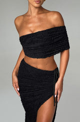 Zina Midi Skirt - Black Skirt Babyboo Fashion Premium Exclusive Design