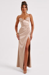 Zola Maxi Dress - Champagne Dress Babyboo Fashion Premium Exclusive Design