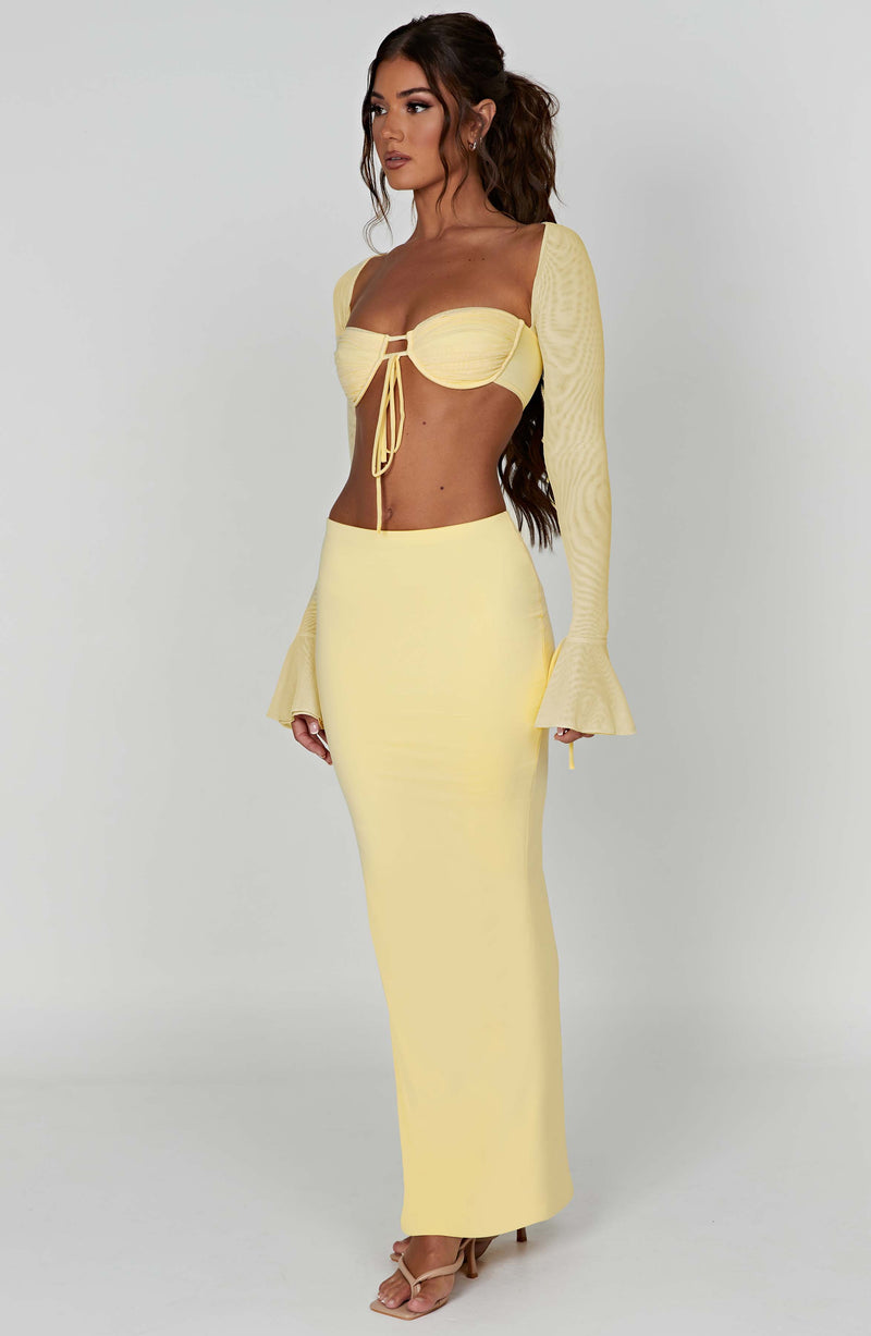 Astrid Maxi Skirt - Lemon Skirt Babyboo Fashion Premium Exclusive Design