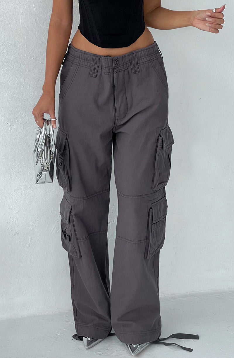 Tinashe Cargo Pants - Charcoal – BABYBOO